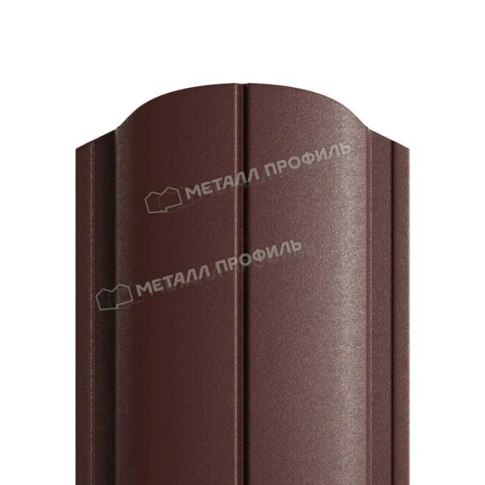Штакетник Металл Профиль ELLIPSE-O 0,45 VikingMP® RAL 8017 Коричневый шоколад