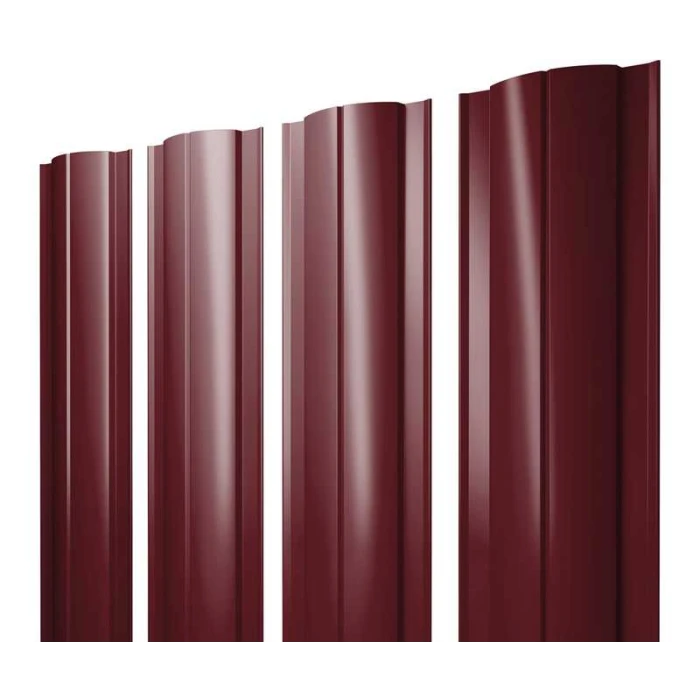 Штакетник Круглый Grand Line 0,45 Полиэстер RAL 3005 Красное Вино